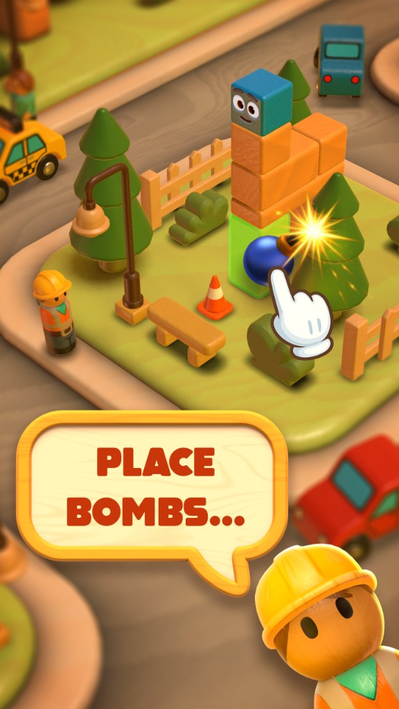 Topple Town gameplay